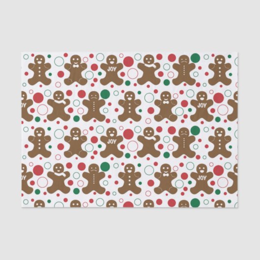 Gingerbread Heren Tissue Paper Tissuepapier (Voorkant)