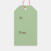 Gingerbread Holiday Cadeau Labels Cadeaulabel (Achterkant)