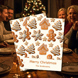 Gingerbread Holiday Card Feestdagenkaart
