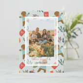 Gingerbread Homme Carte photo de vacances (Debout devant)