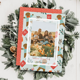 Gingerbread Homme Carte photo de vacances