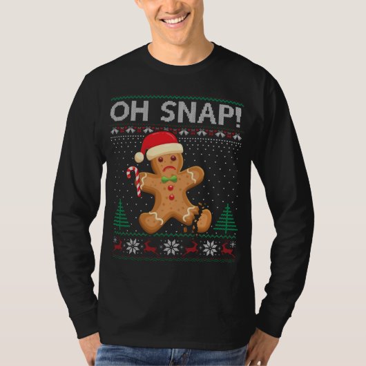 Gingerbread Homme Cookie laide Sweat Oh Snap Chris (Devant)