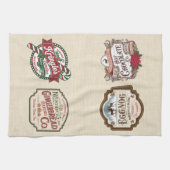 Gingerbread Hot Chocolate Snoep Eggnog Christmas Theedoek (Horizontaal)