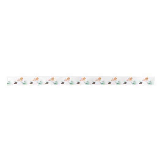 Gingerbread Hot Cocoa Waterverf met Pine Cone Lint (Voorkant)