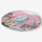 Gingerbread House Baby shower Papieren Bordje (Gekanteld)