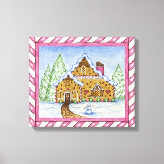 Gingerbread House Canvas Art Print (Voorkant)