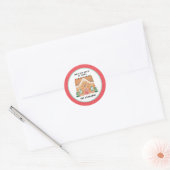 Gingerbread House | Christmas Cookie Exchange Ronde Sticker (Envelop)