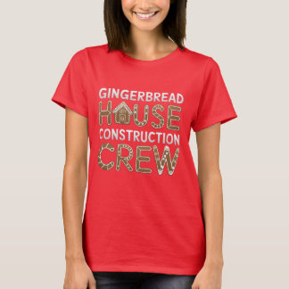 Gingerbread House Construction Crew Digitale Kunst T-shirt