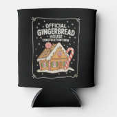 Gingerbread House Construction Crew Kerstmis Blikjeskoeler (Voorkant)