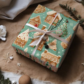 Gingerbread House Cookies Kerstmis Cadeaupapier