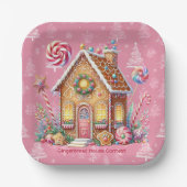 Gingerbread House Decorating Contest Papieren Bordje (Voorkant)