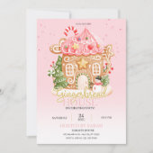 Gingerbread House Decorating Party Invitation Kaart (Voorkant)