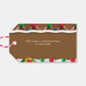Gingerbread House Gepersonaliseerd cadeau Label Cadeaulabel (Achterkant Horizontaal)