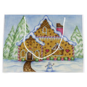 Gingerbread House Gift Bag Large Cadeautasje (Voorkant)