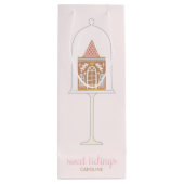 Gingerbread House Gift Bag Wijn Cadeautas (Achterkant)