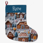 Gingerbread House Grote kerstkous Kerstsok (Voorkant)