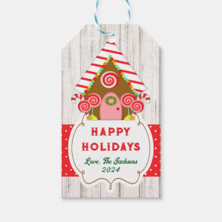 Gingerbread House Hangtag Cadeaulabel