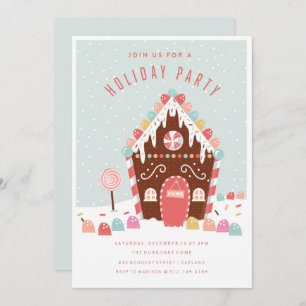 GINGERBREAD HOUSE HOLIDAY FÊTE INVITATION