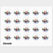 Gingerbread house Holiday Sticker Tags cadeaux (Feuille)