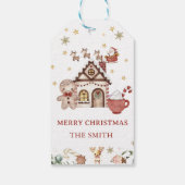 Gingerbread House Kerst Cookie Party Cadeau Labels Cadeaulabel (Achterkant)