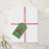 Gingerbread House Kerst Snoep Cadeaulabel (Met Touw)