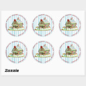 Gingerbread House Kerst  Sticker (Vel)