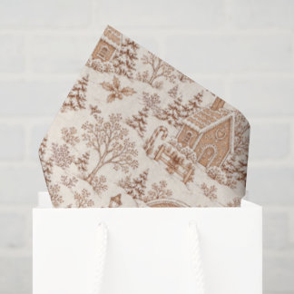 Gingerbread House Kerst toile Tissuepapier