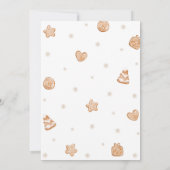 Gingerbread House Kerstfeest uitnodiging (Achterkant)