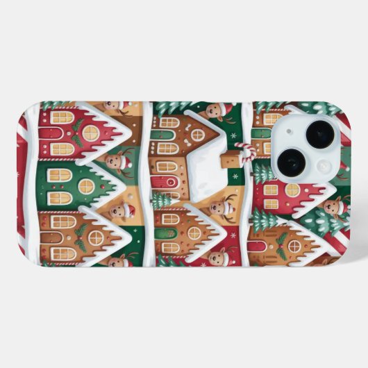 Gingerbread House Kerstmis iPhone / iPad case (Achterkant (horizontaal))