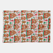Gingerbread House Needlework Kerst Feestdagen Theedoek (Horizontaal)