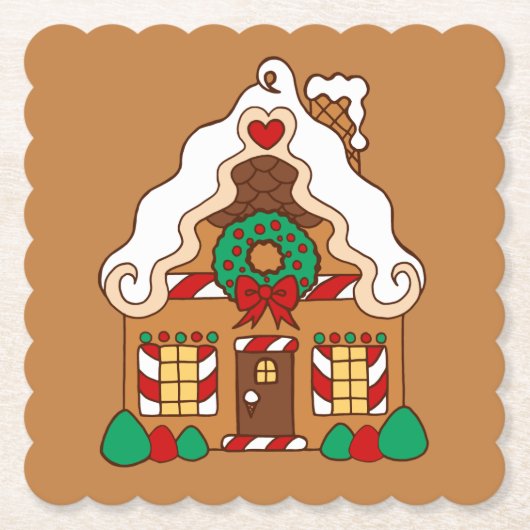 Gingerbread House Onderzetters (Voorkant)