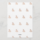 Gingerbread House Ornament Baby Shower Invitation Kaart (Achterkant)