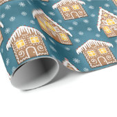 Gingerbread house pattern cadeaupapier (Rol Hoek)