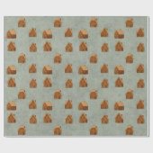 Gingerbread House Pattern Wrapping Paper Cadeaupapier (Vlak)