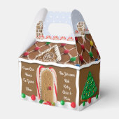 Gingerbread House Persoonlijke Kerstdoos Bedankdoosjes (Achterkant)