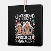 Gingerbread House Project Manager Cookie Baking Keramisch Ornament (Links)