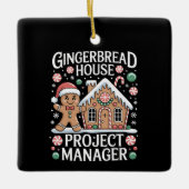 Gingerbread House Project Manager Cookie Baking Keramisch Ornament (Voorkant)