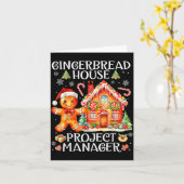 Gingerbread House Project Manager Decorating Bakin Kaart (Gele Bloem)