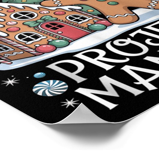 Gingerbread House Project Manager Decorating Bakin Poster (Hoek)