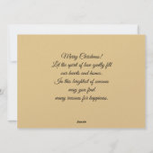 Gingerbread house rustic Christmas card Feestdagenkaart (Achterkant)