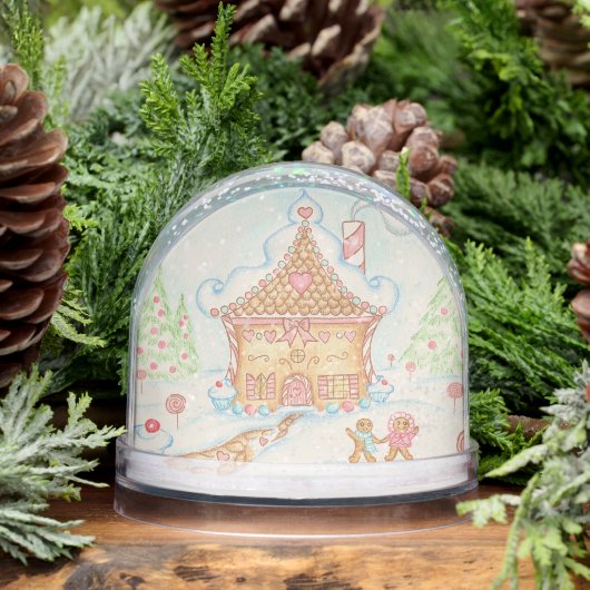 Gingerbread House Snow Globe  (Hiver)