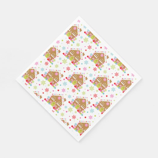 Gingerbread House – Whimsical Christmas Design Servet (Hoek)