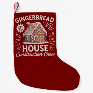 Gingerbread Huis Bouwploeg Grappige Kerstmis Kleine Kerstsok