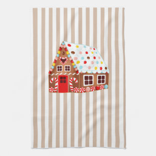 Gingerbread Huis keukenhanddoek