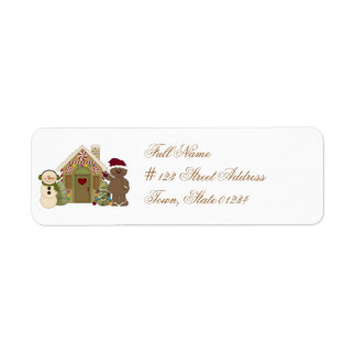 Gingerbread Huis Mailing Labels