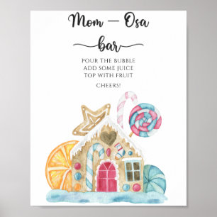 Gingerbread huis - Mom-osa bar Poster