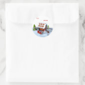 Gingerbread huis Vakantie Sticker Cadeau Labels (Tas)