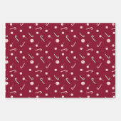 Gingerbread Huizen & Candy Canes Set Inpakpapier Vel (Voorkant 2)