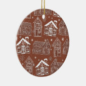 Gingerbread Huizen in het Snow Tree Ornament (Rechts)