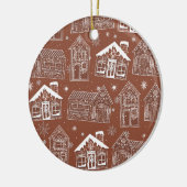 Gingerbread Huizen in het Snow Tree Ornament (Links)